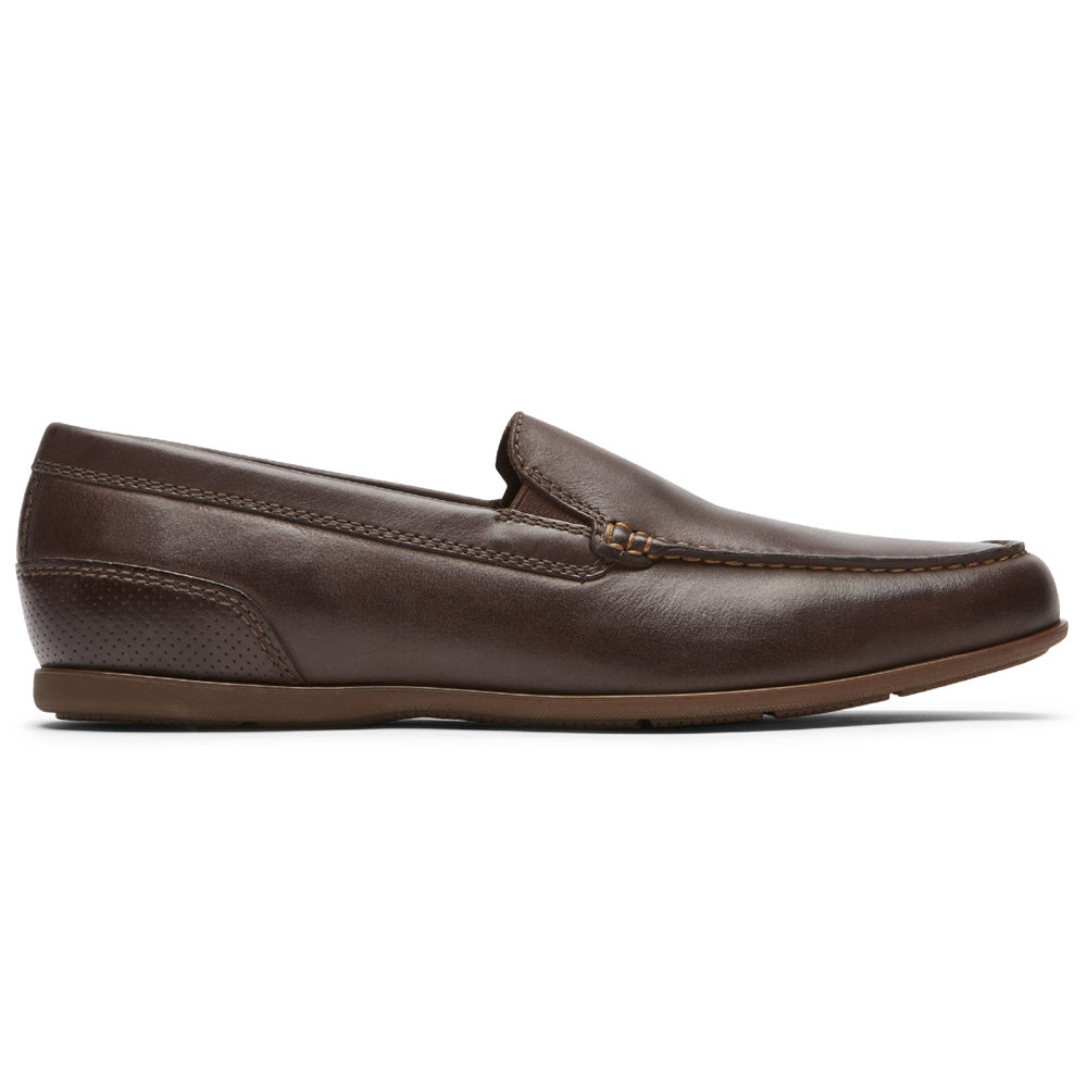 Rockport Slip-On For Mens Dark Brown - Malcom Venetian - KI4981236